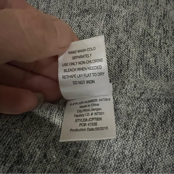 GRAY Southwestern Tex Mex themed cardigan duster sweater can be worn 2 ways, M. - Picture 9 of 15